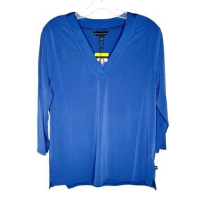 NWT Banana Republic Women's 3/4 Sleeve Top, Small, Blue